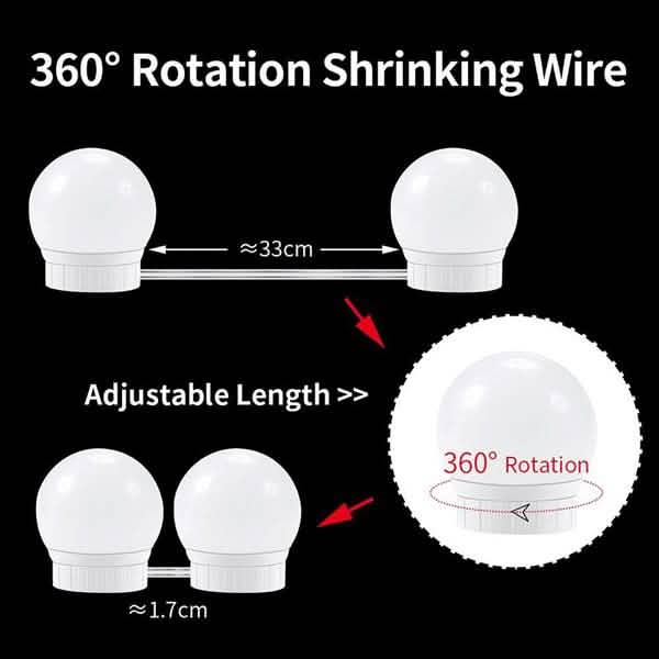 5V USB Power Vanity Lights Indoor Lighting - Tophatter Daily Deals
