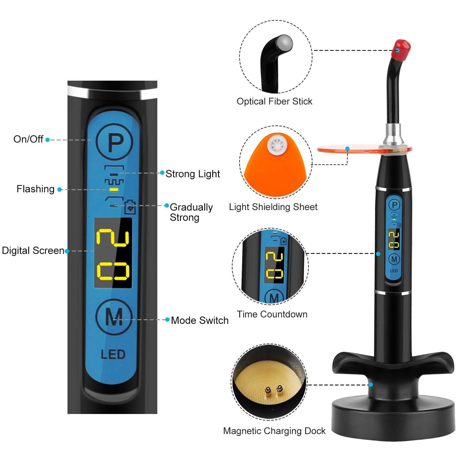 5W Cordless Dental LED Curing Light Beauty & Personal Care - Tophatter Daily Deals