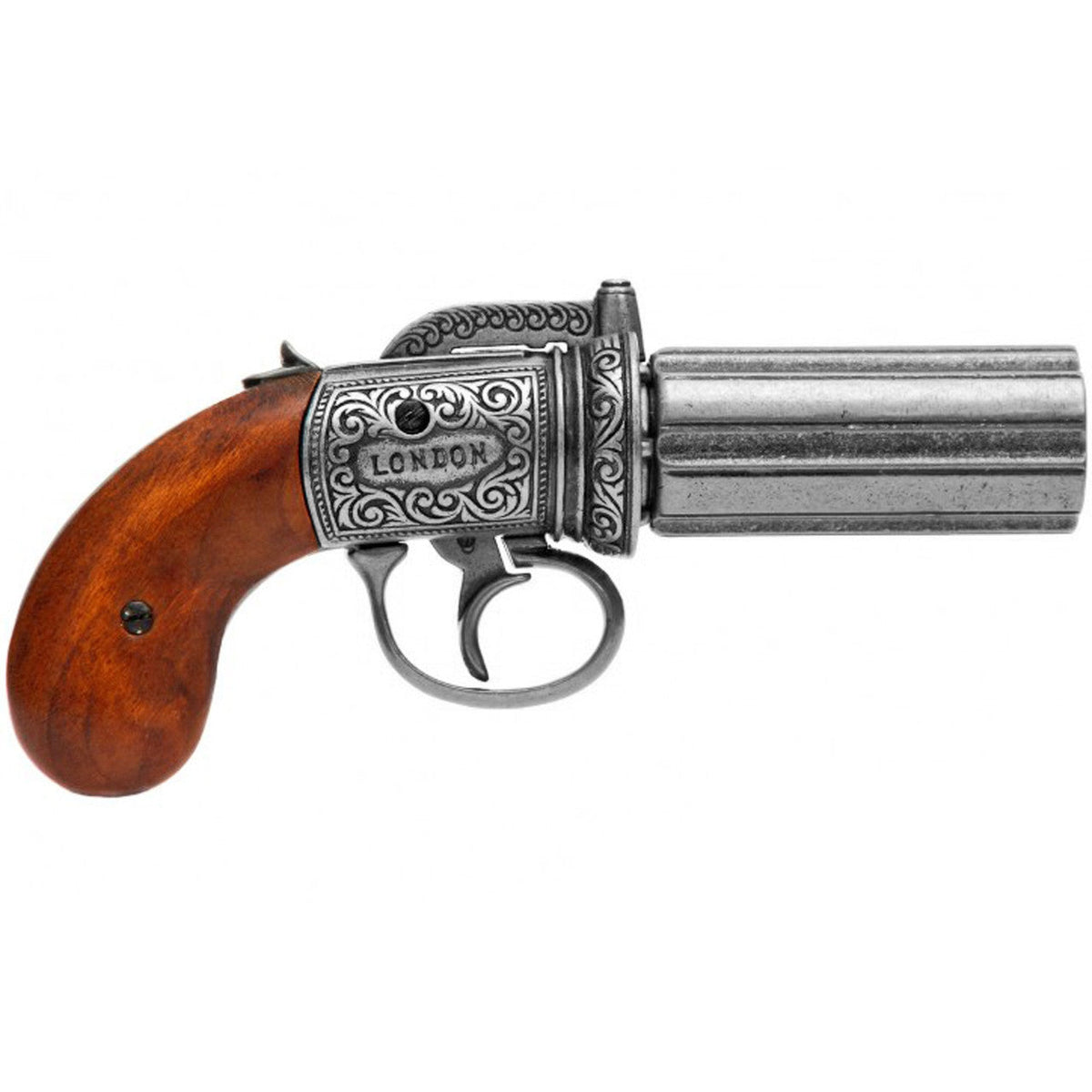 6 Cannon "Pepperbox" Revolver - London 1840 Replica Cannon - Tophatter Daily Deals