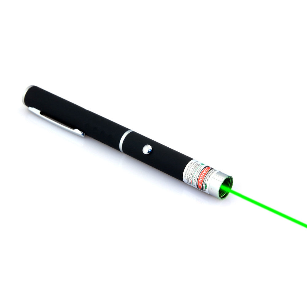 Green Laser Pointer Pen With 5 Different Laser Patterns + 5 Star Caps 5mW 532nm 6in1 Laser - Tophatter Daily Deals