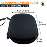 CentralSound EVA Hard Zippered Headphones Protective Carrying Case - Black Audio Accessories - Tophatter Daily Deals