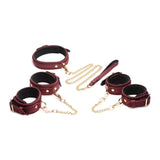 6 Pc Velvet Bondage Set Burgundy > Bondage Gear > Bondage Kits - Tophatter Daily Deals
