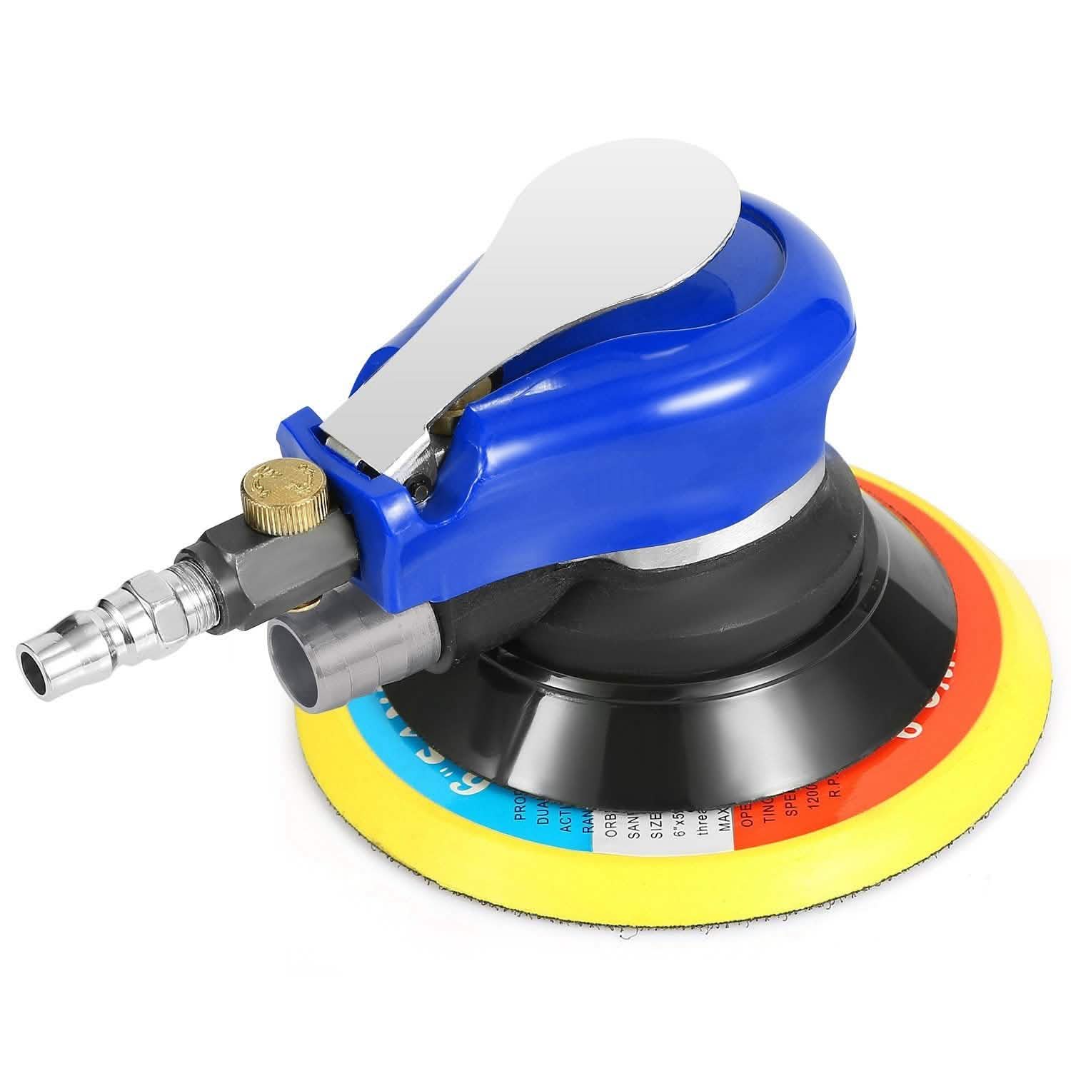 6" Air Random Orbital Sander Pneumatic Home Improvement - Tophatter Daily Deals