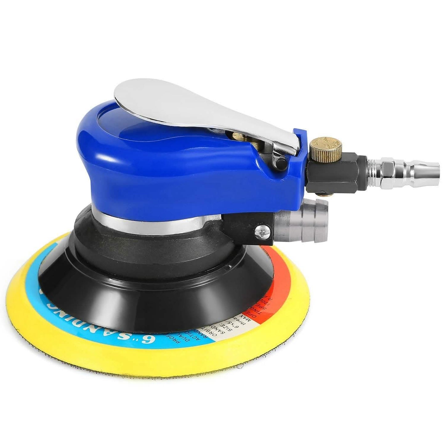 6" Air Random Orbital Sander Pneumatic Home Improvement - Tophatter Daily Deals