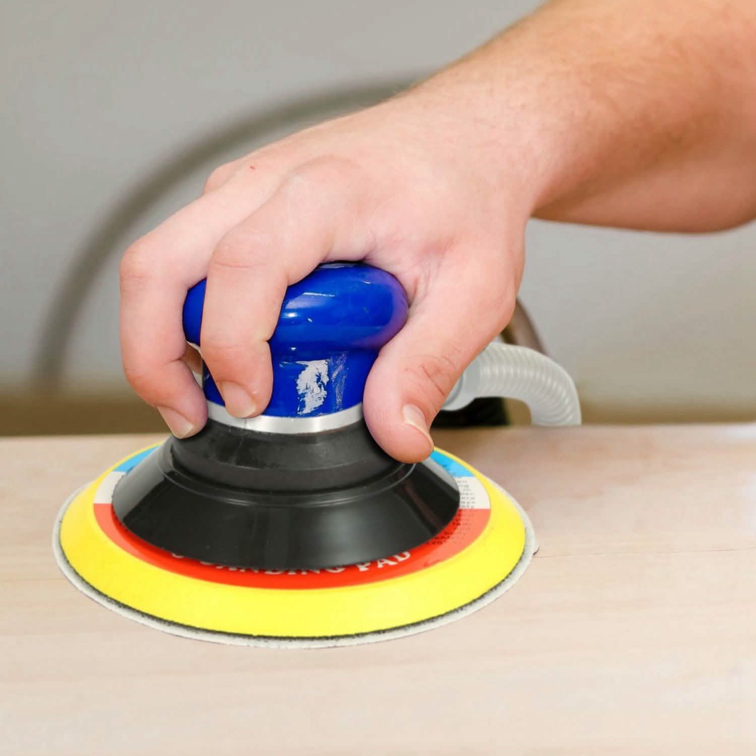 6" Air Random Orbital Sander Pneumatic Home Improvement - Tophatter Daily Deals