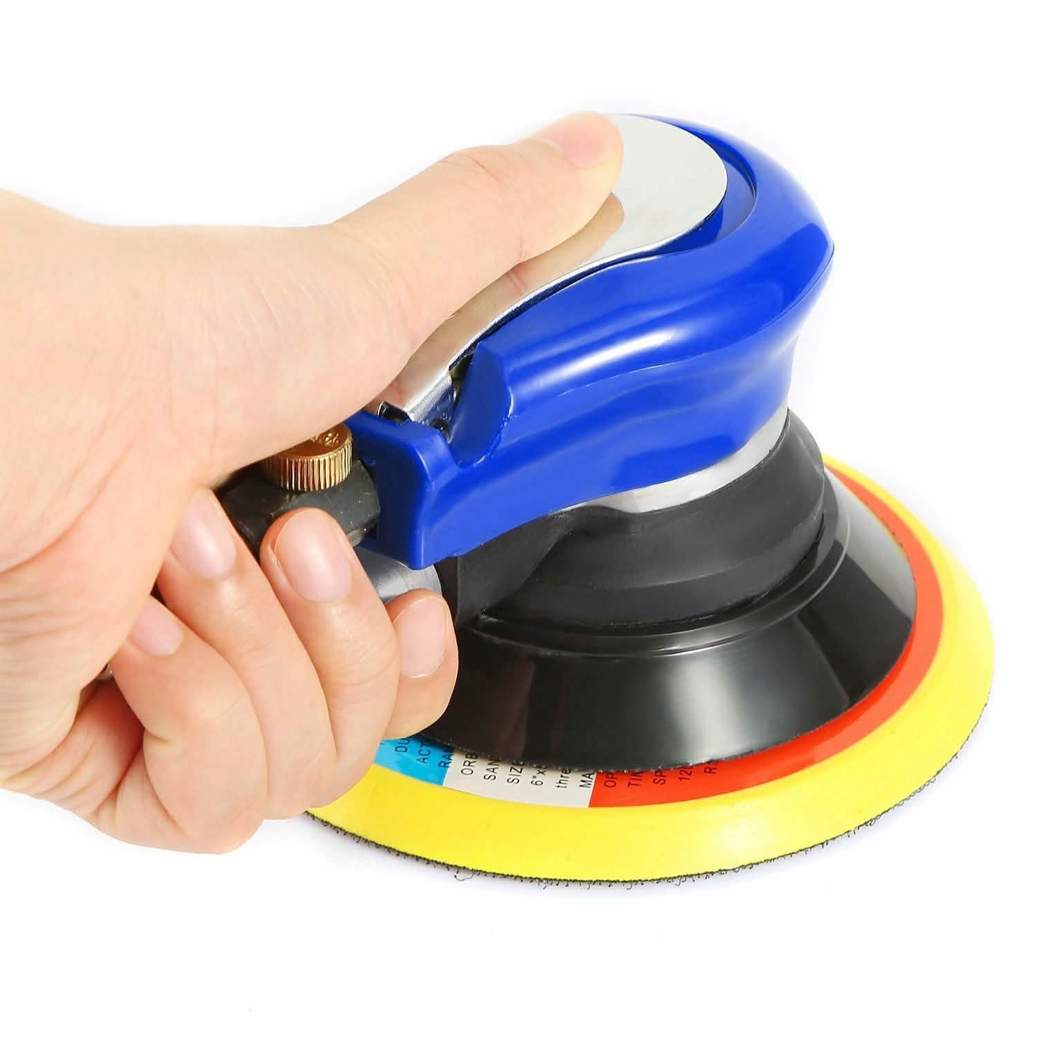 6" Air Random Orbital Sander Pneumatic Home Improvement - Tophatter Daily Deals