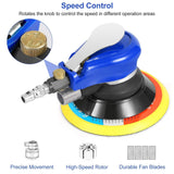 6" Air Random Orbital Sander Pneumatic Home Improvement - Tophatter Daily Deals