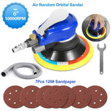 6" Air Random Orbital Sander Pneumatic Home Improvement - Tophatter Daily Deals