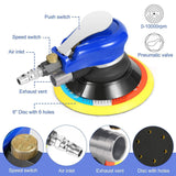 6" Air Random Orbital Sander Pneumatic Home Improvement - Tophatter Daily Deals