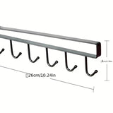 6 Hooks Kitchen Shelf Storage Rack Food Storage Containers - Tophatter Daily Deals