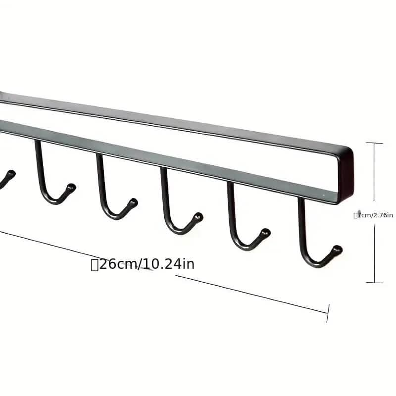 6 Hooks Kitchen Shelf Storage Rack Food Storage Containers - Tophatter Daily Deals