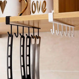 6 Hooks Kitchen Shelf Storage Rack Food Storage Containers - Tophatter Daily Deals