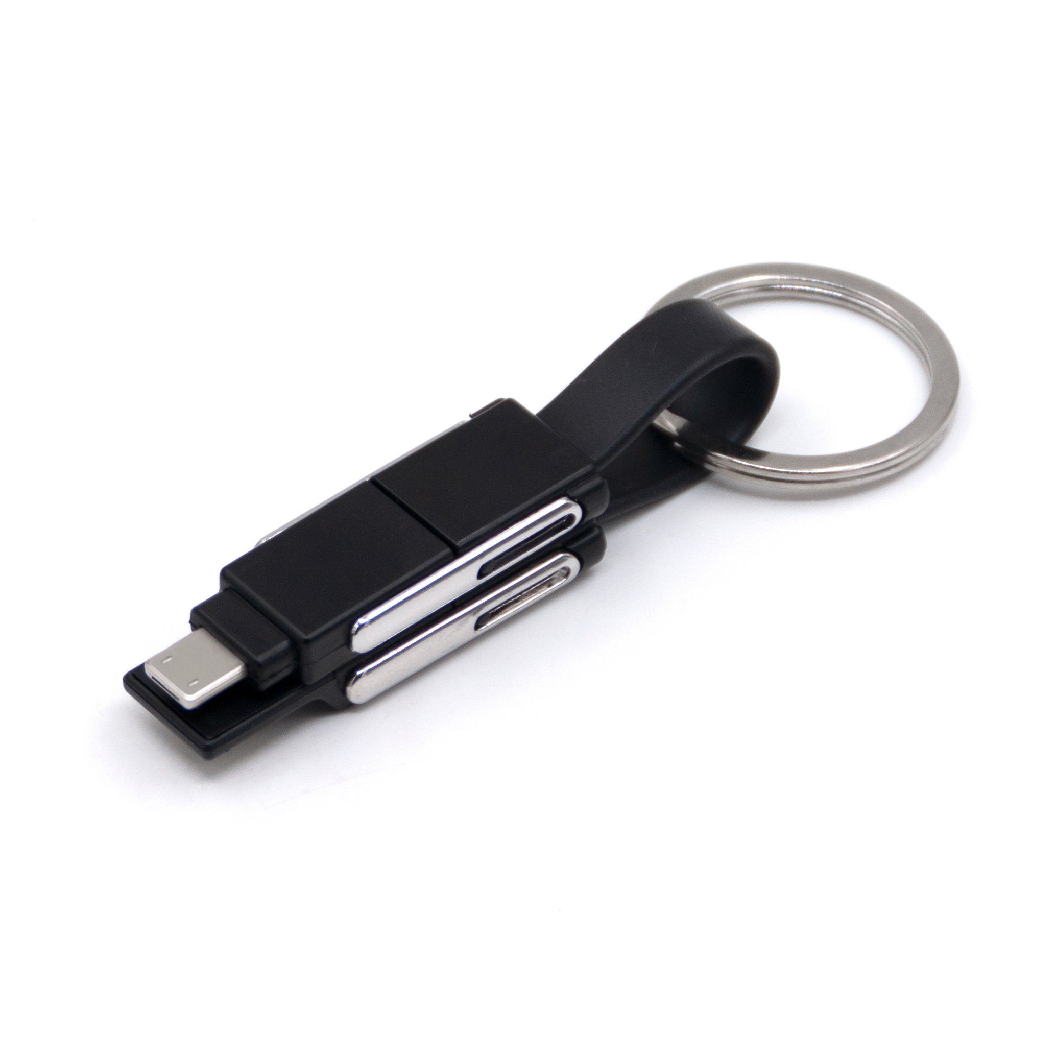 6-in-1 Keychain Charging Cable Black Charging Cable - Tophatter Daily Deals