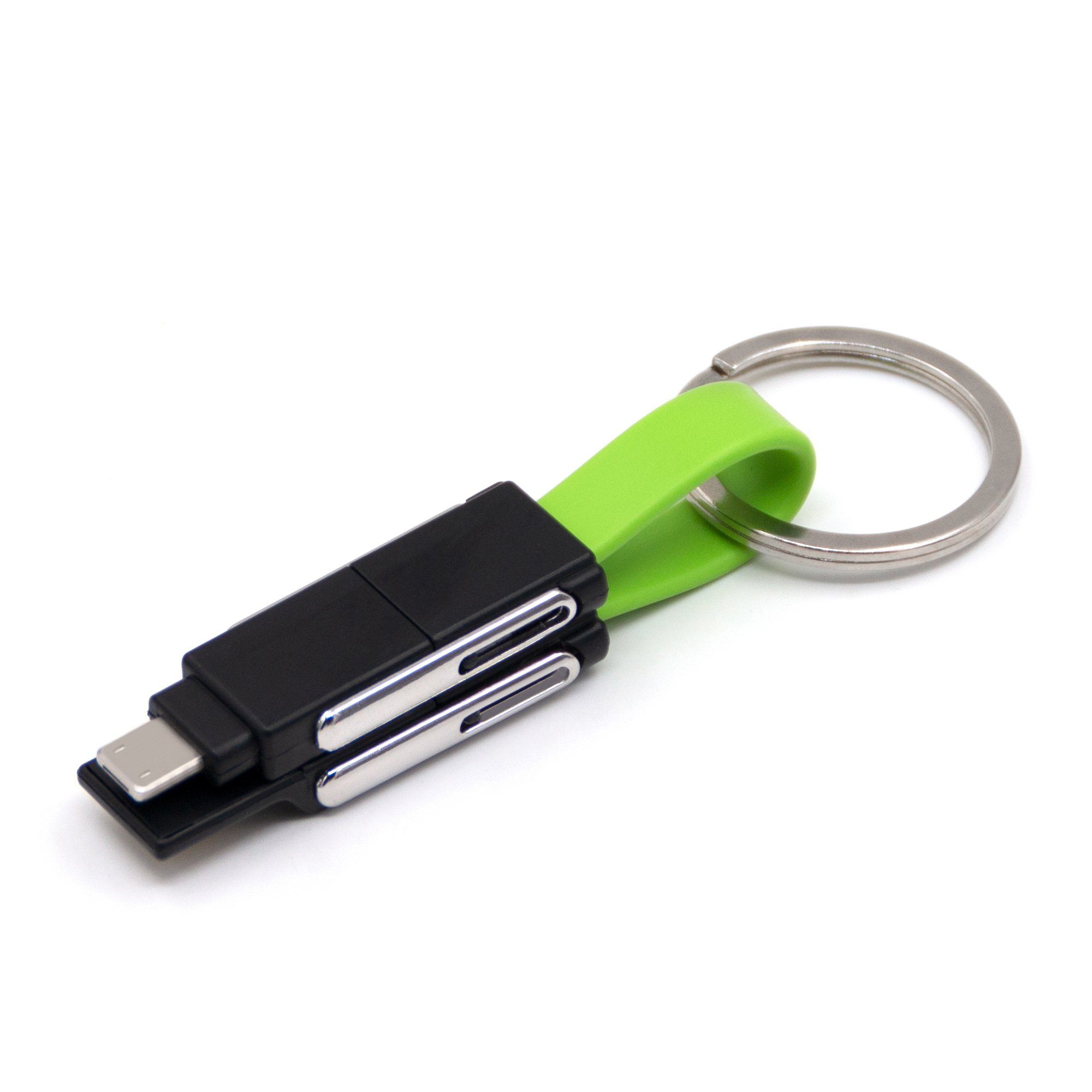 6-in-1 Keychain Charging Cable Green Charging Cable - Tophatter Daily Deals