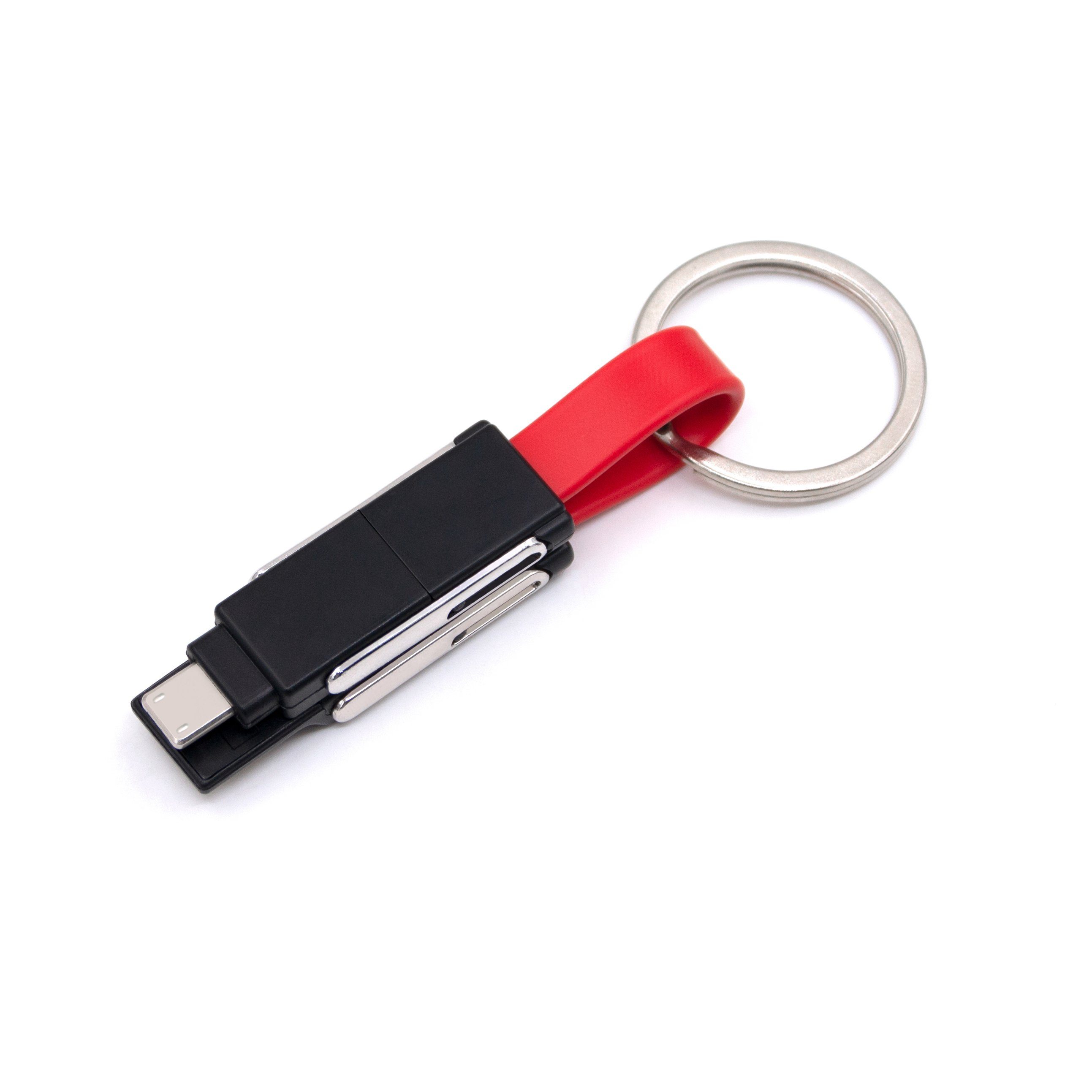 6-in-1 Keychain Charging Cable Red Charging Cable - Tophatter Daily Deals