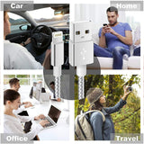 6-Pack: 10-Foot Braided Heavy-Duty Lightning Cables for Apple Devices Charging Cable - Tophatter Daily Deals