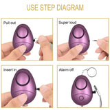 6-Pack: 140DB Personal Security Alarm Keychain with LED Lights Tactical & Self Defense - Tophatter Daily Deals