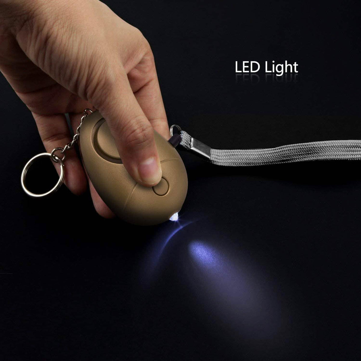 6-Pack: 140DB Personal Security Alarm Keychain with LED Lights Tactical & Self Defense - Tophatter Daily Deals