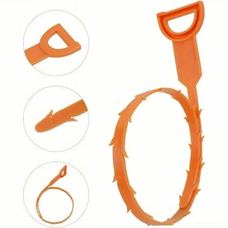 6-Pack: 19.6-inch Flexible Basic Drain Plug Remover Bath - Tophatter Daily Deals