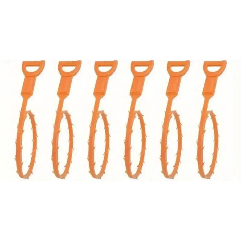 6-Pack: 19.6-inch Flexible Basic Drain Plug Remover Bath - Tophatter Daily Deals