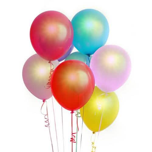 6-Pack: 6 Color LED Balloons School, Office & Art Supplies - Tophatter Daily Deals