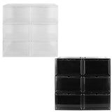 6-Pack: Collapsible Shoe Box Stackable Shoe Storage Bin with Magnetic Door Storage & Organization - Tophatter Daily Deals