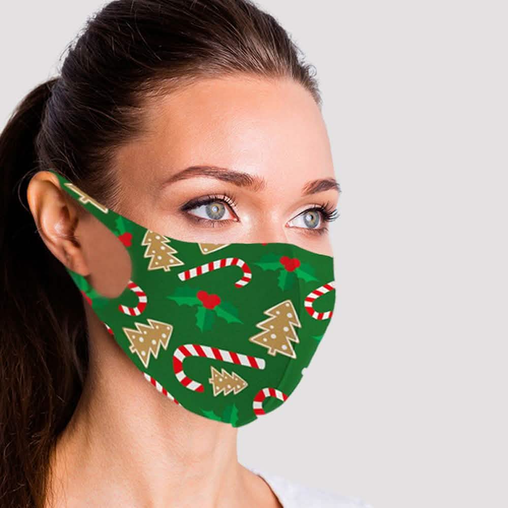 6-Pack: Fun Designed Holiday Themed Reusable Face Masks Seasonal Decor - Tophatter Daily Deals