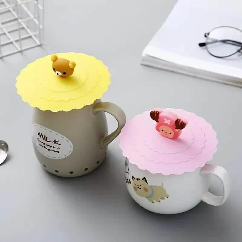 6-Pack: Leak-proof and Dustproof Silicone Cup Cover for Ceramic Tea Cups and Water Cups Kitchen Tools & Gadgets - Tophatter Daily Deals
