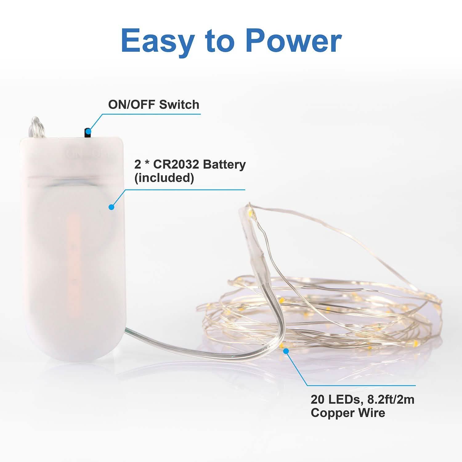 6-Pack: LED String Lights String & Fairy Lights - Tophatter Daily Deals