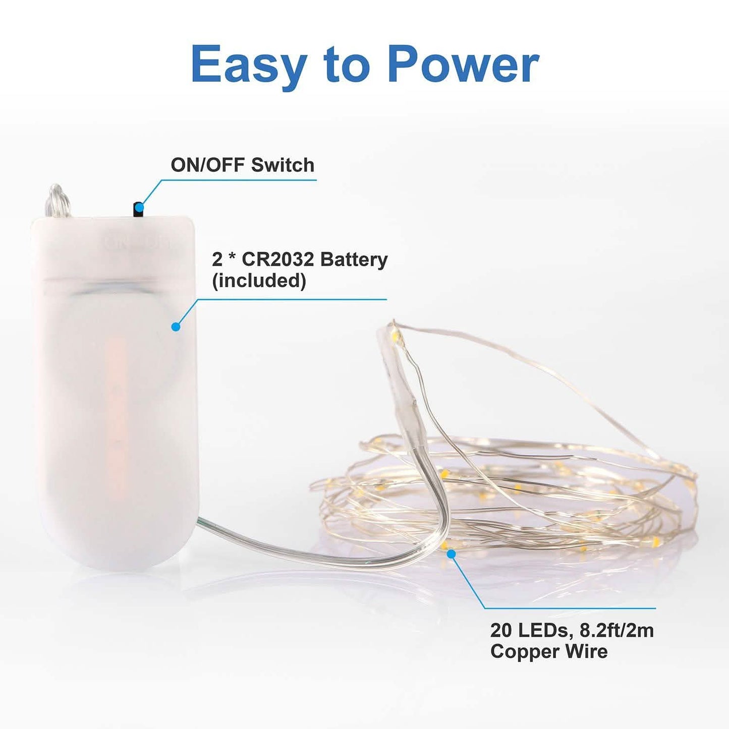 6-Pack: LED String Lights String & Fairy Lights - Tophatter Daily Deals
