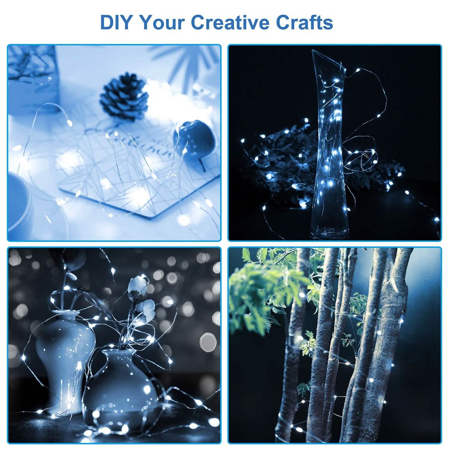 6-Pack: LED String Lights String & Fairy Lights - Tophatter Daily Deals