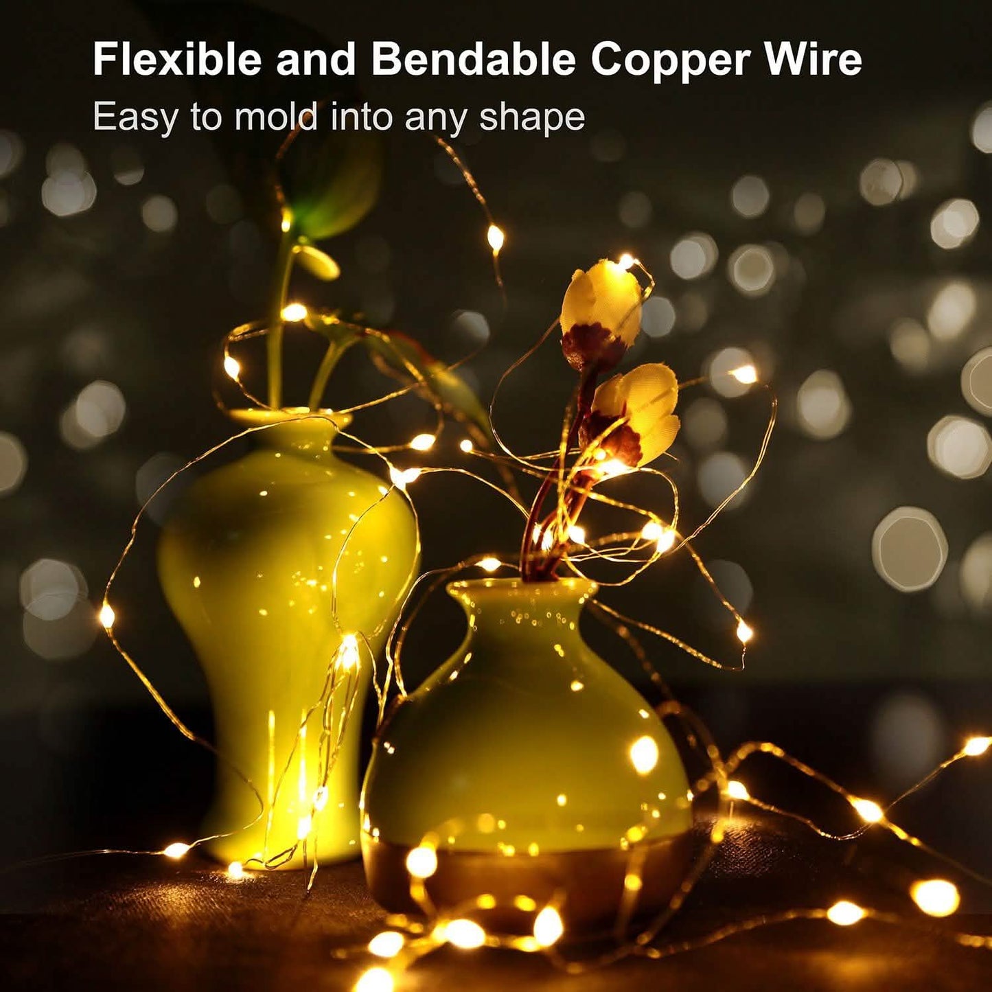 6-Pack: LED String Lights String & Fairy Lights - Tophatter Daily Deals