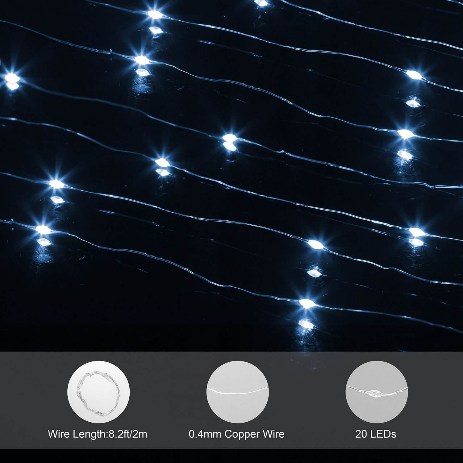 6-Pack: LED String Lights String & Fairy Lights - Tophatter Daily Deals