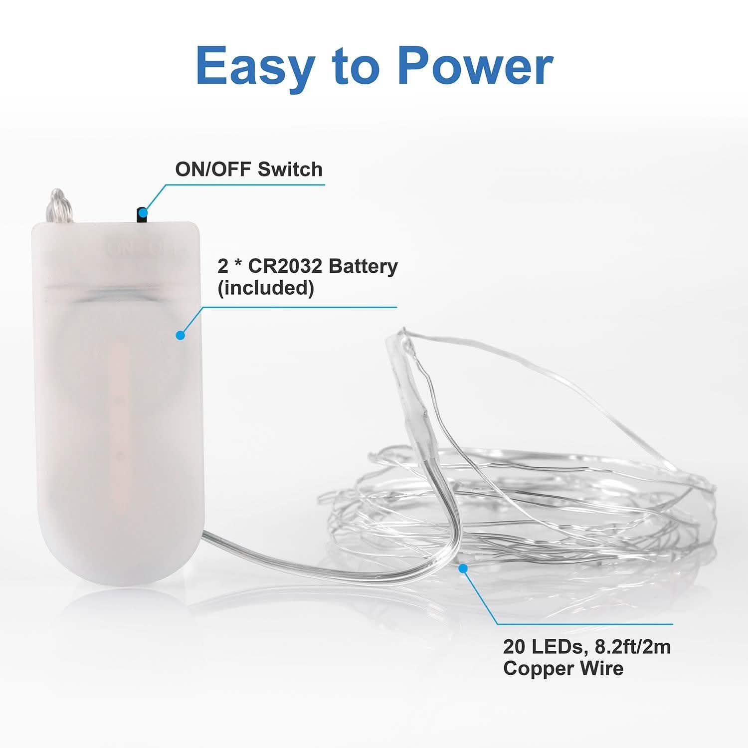 6-Pack: LED String Lights String & Fairy Lights - Tophatter Daily Deals