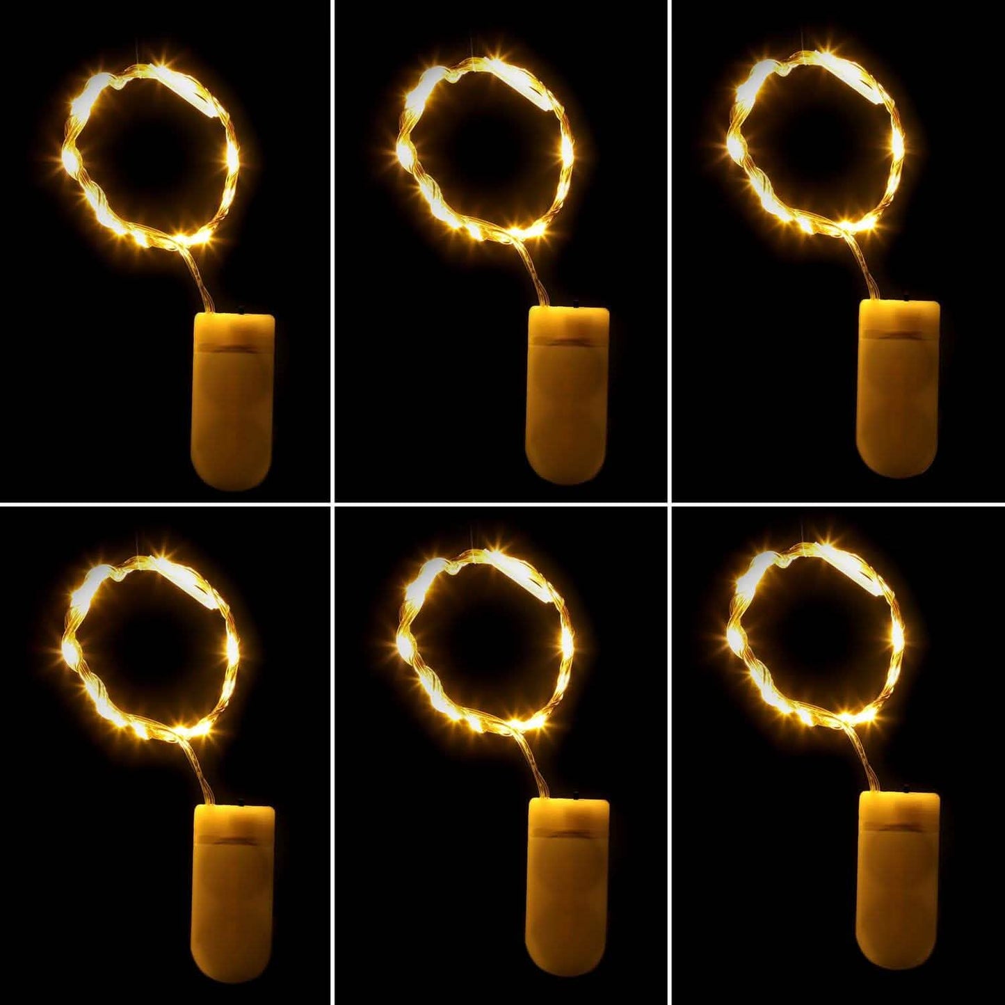 6-Pack: LED String Lights Warm White String & Fairy Lights - Tophatter Daily Deals