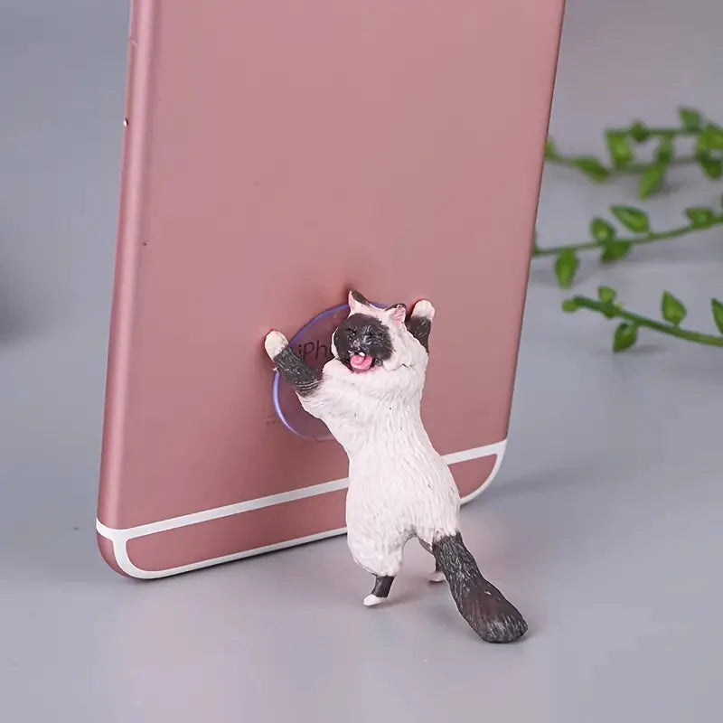 6-Pack: Portable Universal Cute Cat Cell Phone Holder Phone Holder - Tophatter Daily Deals