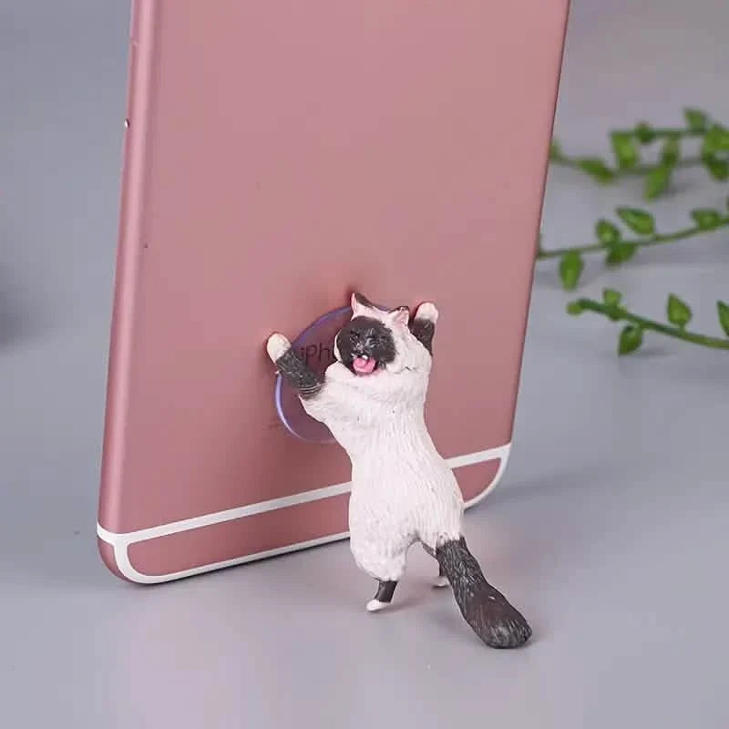6-Pack: Portable Universal Cute Cat Cell Phone Holder Phone Mounts & Holders - Tophatter Daily Deals