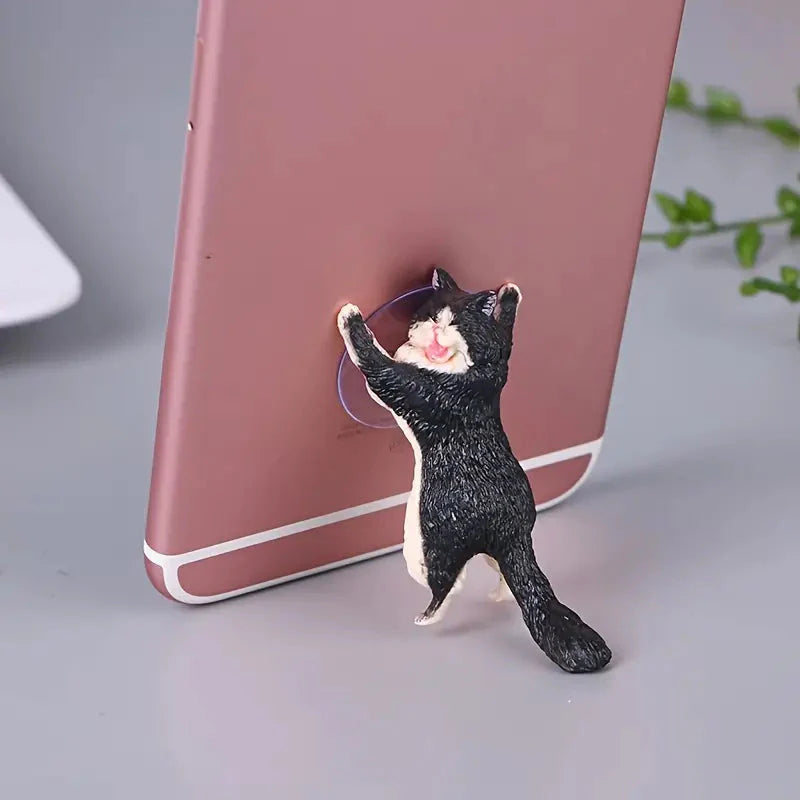 6-Pack: Portable Universal Cute Cat Cell Phone Holder Phone Holder - Tophatter Daily Deals