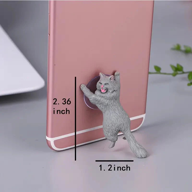 6-Pack: Portable Universal Cute Cat Cell Phone Holder Phone Holder - Tophatter Daily Deals