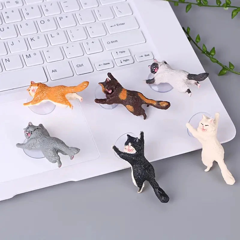 6-Pack: Portable Universal Cute Cat Cell Phone Holder Phone Holder - Tophatter Daily Deals