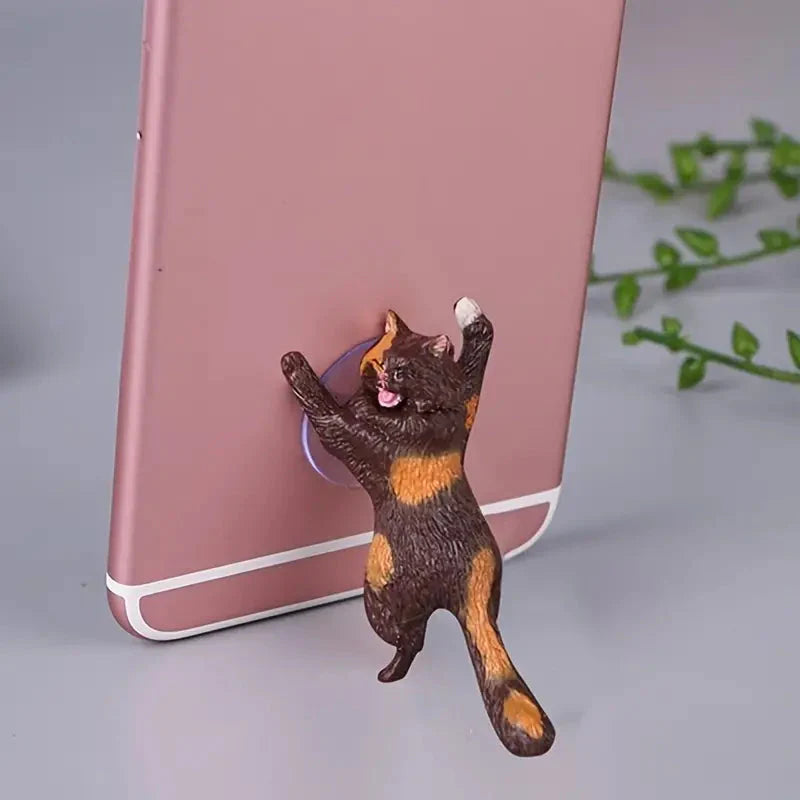 6-Pack: Portable Universal Cute Cat Cell Phone Holder Phone Holder - Tophatter Daily Deals