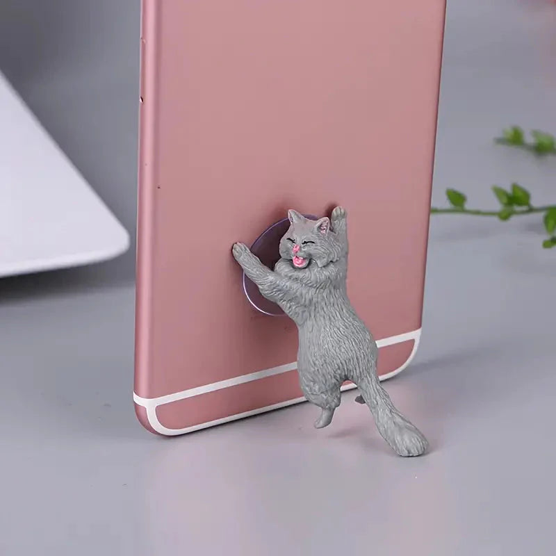 6-Pack: Portable Universal Cute Cat Cell Phone Holder Phone Holder - Tophatter Daily Deals