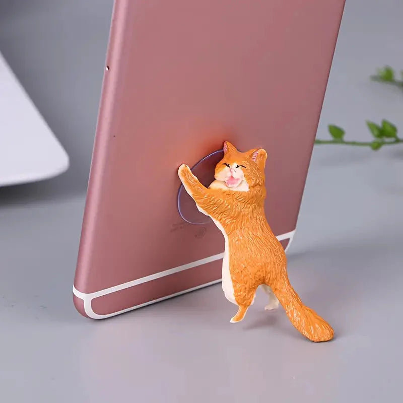 6-Pack: Portable Universal Cute Cat Cell Phone Holder Phone Holder - Tophatter Daily Deals