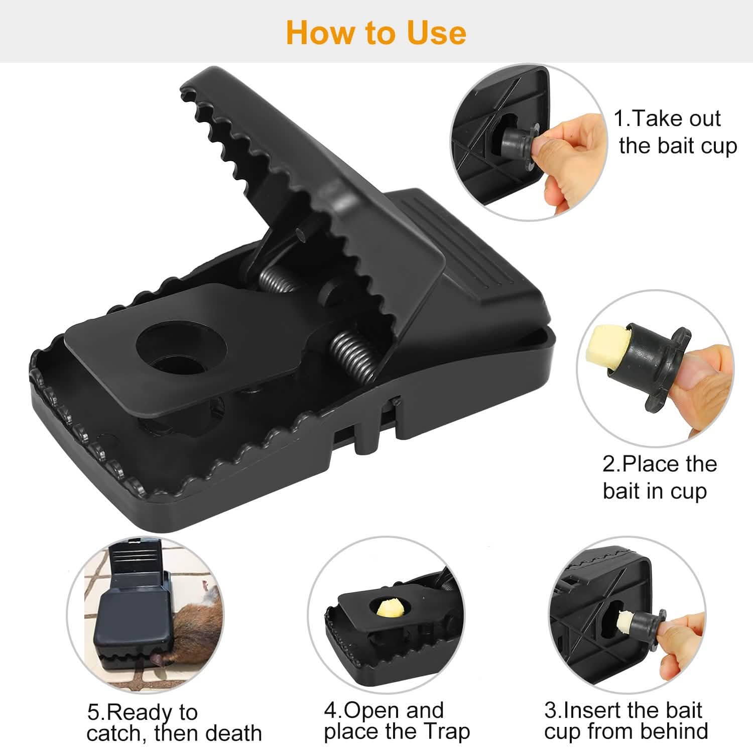 6-Pack: Reusable Mouse Trap Pest Control - Tophatter Daily Deals