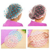 6-Pack: Reusable Shower Caps Elastic Band Bath Hair Hat Bath - Tophatter Daily Deals