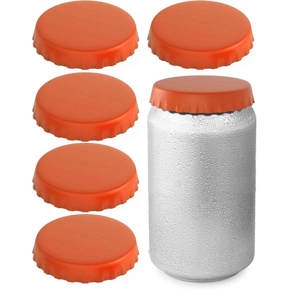 6-Pack: Silicone Can Lids Fits Standard Soda Cans Green Kitchen Tools & Gadgets - Tophatter Daily Deals