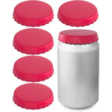 6-Pack: Silicone Can Lids Fits Standard Soda Cans Orange Kitchen Tools & Gadgets - Tophatter Daily Deals