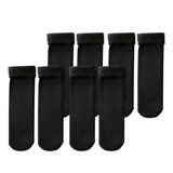 4-Pairs: Ultra-Soft Plush Lined Thermal Socks - Comfy Mid Tube Socks - Black Women's Socks & Hosiery - Tophatter Daily Deals