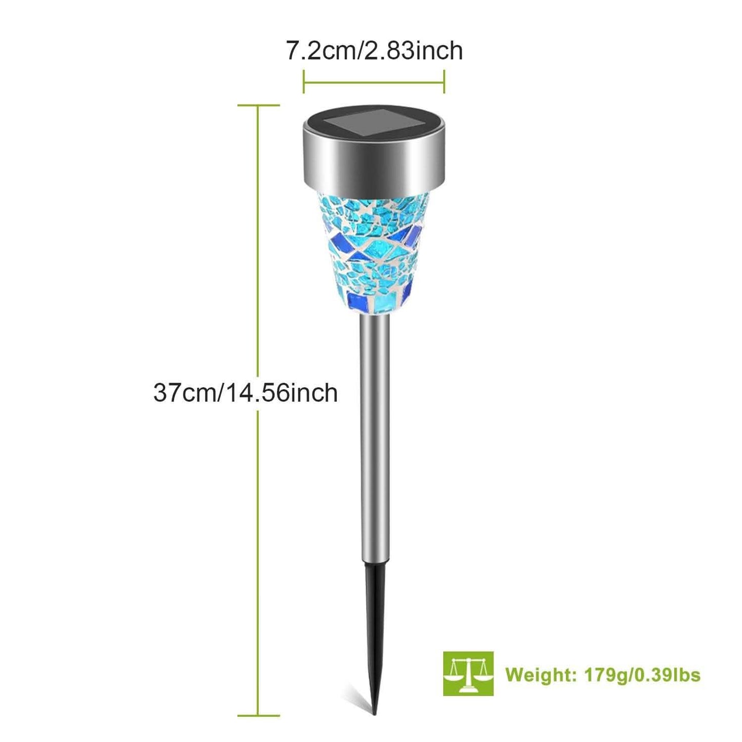 6-Pack: Solar Garden Lights IP44 Water Resistant Outdoor Lighting - Tophatter Daily Deals