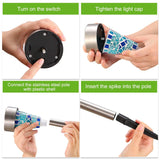 6-Pack: Solar Garden Lights IP44 Water Resistant Outdoor Lighting - Tophatter Daily Deals